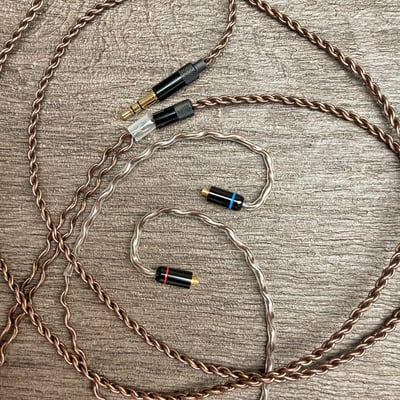 Power Praise CW04｜PCOCC 單結晶無氧銅耳機升級線｜56 芯四股編織 × 咖啡色線身 × 多種耳機端出清特惠3