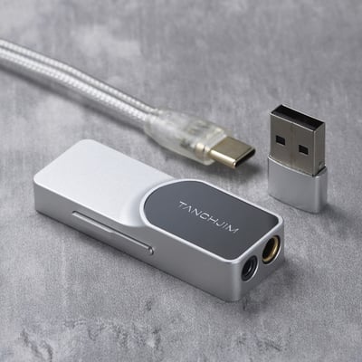 天使吉米 TANCHJIM LUNA 『淺野天琪 銀之劍』 限定款 隨身USB DAC 耳機擴大機 小尾巴 4.4MM / 3.5MM4