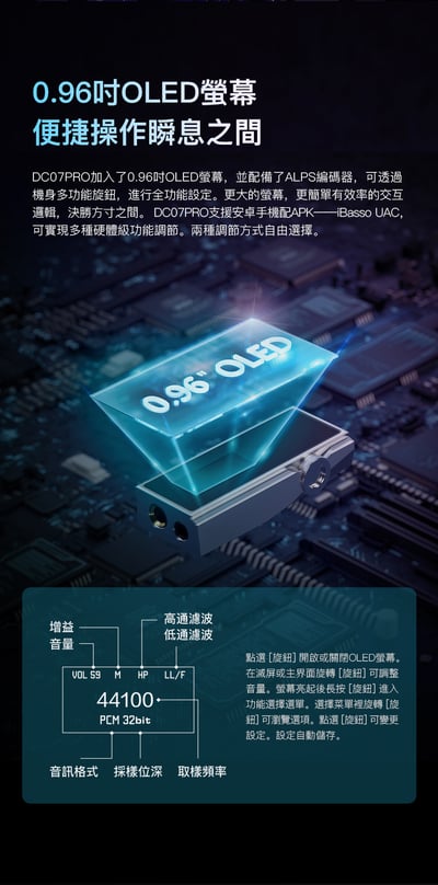 iBasso Audio DC07PRO 小尾巴 USB DAC 隨身hifi解碼耳放DAC轉3.5/4.4平衡9