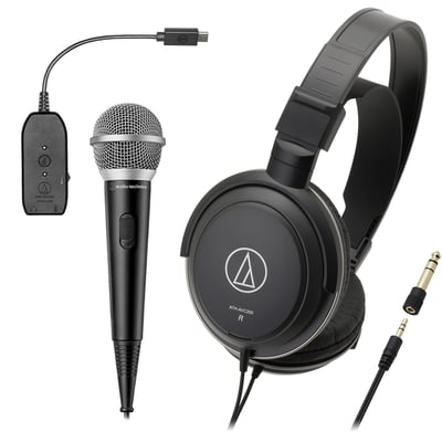 Audio-technica 日本鐵三角 輕量直播組合 ATH-AVC200 + ATR1200x + ATR2x-USB 原價23401