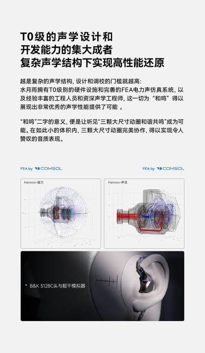 MOONDROP 水月雨 Harmon 和鳴 三動圈入耳式耳機｜堆疊聲學奇蹟，展現三圈協奏的極致實力8