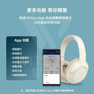Philips City系列 TAH7508 降噪藍牙耳罩式耳機｜沈浸樂音 魅力非凡11