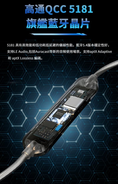 BGVP M4 頸掛式 HiFi 藍牙升級線 MMCX / CM 0.78(凸版)3