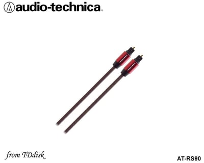 志達電子 AT-RS90 線長1.3米/3米/6米 日本鐵三角 高品質鍍金 光纖線 TOSLINK(方型) 對方型2