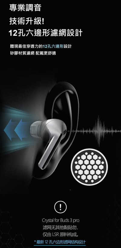 韓國 AZLA SednaEarfit Crystal for Galaxy Buds3 Pro SAMSUNG認證 液體矽膠耳塞 一盒二對6