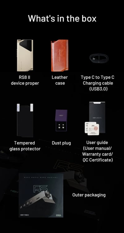 HiBy RS8 II 新世代旗艦級 AI 音色模擬 Hi-Fi 播放器｜DARWIN III R2R 架構 × Qualcomm 8Gen2 平台 × 46.8Wh 高電壓電池22