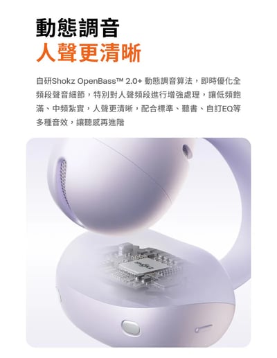 SHOKZ OpenDots Air E210 開放式耳夾耳機｜輕巧開放式耳夾設計，保留環境感知，也把低頻做得更有存在感 🎧5