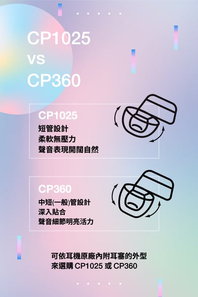 SpinFit CP1025 For TWS 矽膠耳塞 真無線藍牙耳機專用 會動的耳塞 專利技術8