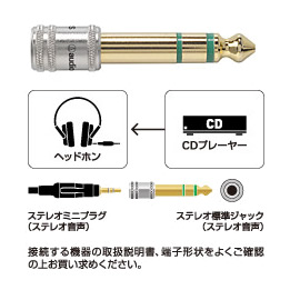 Audio-Technica 日本鐵三角 AT501CS 6.3mm公轉接3.5mm母 鍍金接點耐拔插,金屬外殼更耐用1