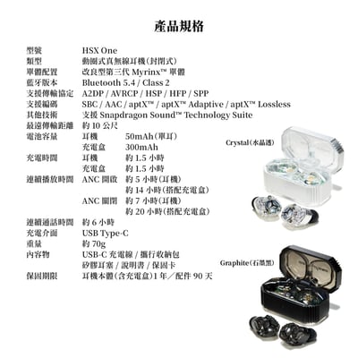 日本 Acoustune HSX One 真無線 入耳式耳機 ｜第三代 Myrinx 單體，把便利與聲音質感放在一起7