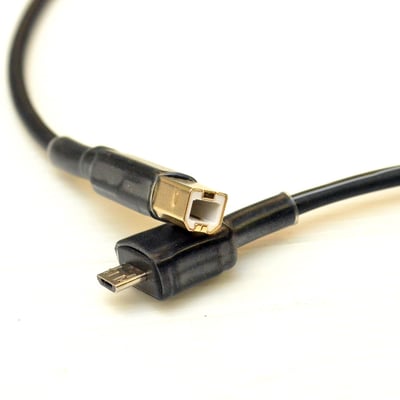 志達電子 DL022 日本鐵三角 micro USB 轉 USB B公 OTG USB DAC傳輸線3