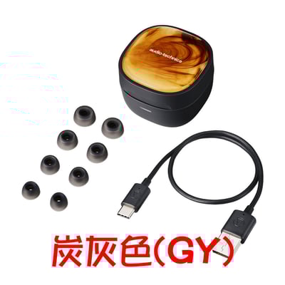 Audio-Technica 日本鐵三角ATH-SQ1TW2 BW/GY 真無線藍牙耳機 獨一無二的咖啡藝術花紋限定色14