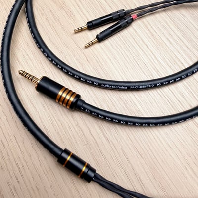 Power Praise 大力揚 × 鐵三角 CAB227 PP-CU4040-GT7D R70x/R70xa 耳機升級線｜四芯無氧銅導體4