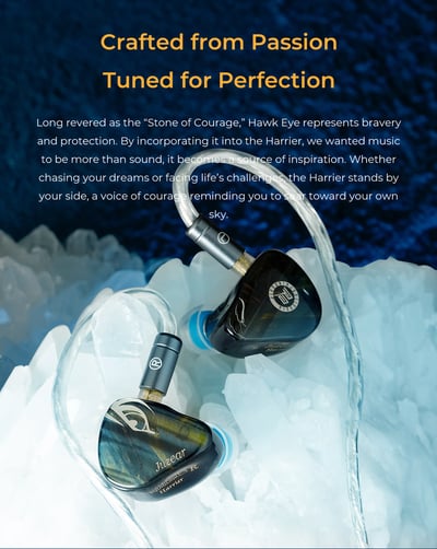 JUZEAR Harrier 冒險者 九單元混合架構 入耳式耳機 0.78雙針 可換插頭3