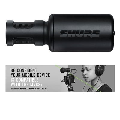美國 SHURE MV88+ video Kit 直播專用 錄音套裝 多指向性收音 IOS/ Android 保固一年4