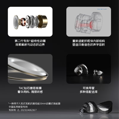 MoonDrop 水月雨 Kadenz 終章 旗艦級10mm單動圈 入耳式耳機 耳道式2