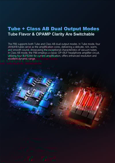 iBasso PB6 MACAW｜四真空管雙模式・雷神JAN6418旗艦級攜帶型耳擴3