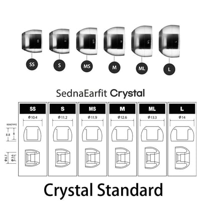 AZLA Crystal XELASTEC MAX 矽膠耳塞 (2對) Standard / TWS / AirPods Pro3