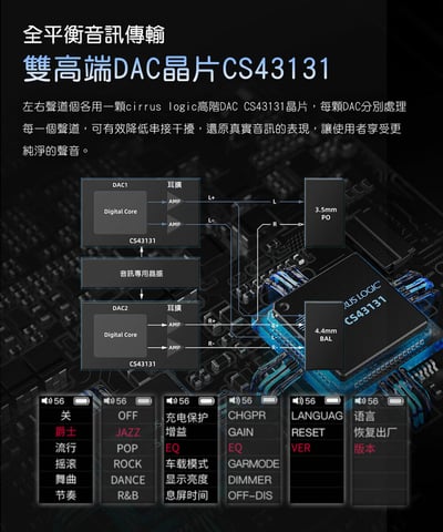 FIIO BTR13 隨身Hi-Fi藍牙音樂接收器｜雙DAC平衡輸出 × 車用/行動/桌機三用 × 彩色大螢幕7