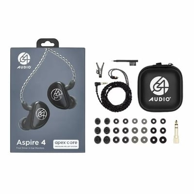 64 Audio Aspire 4 四單元圈鐵入耳式耳機 三路分頻聲學導波設計｜兼顧監聽清晰度與音樂感染力7