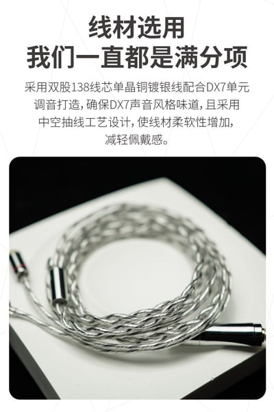 BGVP DX7 平頭塞耳機 MMCX 可換線 二合一插頭 可換調音導管10