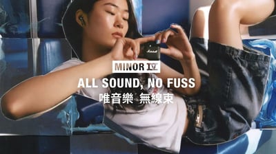 Marshall Minor IV 真無線藍牙耳機-第四代 平頭式耳塞設計2