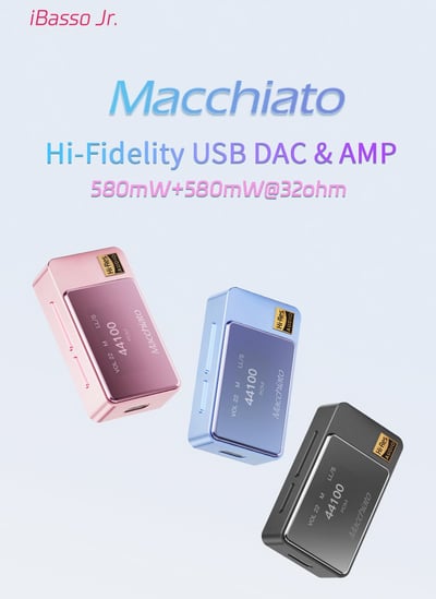 iBasso Jr. 瑪奇朵 Macchiato 隨身HiFi USB DAC 小尾巴｜雙CS43131旗艦DAC × 麥克風支援 × 8段PEQ調音神器1