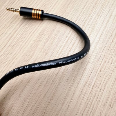 Power Praise 大力揚 × 鐵三角 CAB229 PP-CU4040-GT7D 4.4mm AUX 音訊連接線｜四芯無氧銅導體｜串起器材，留時間給音樂 🎧2