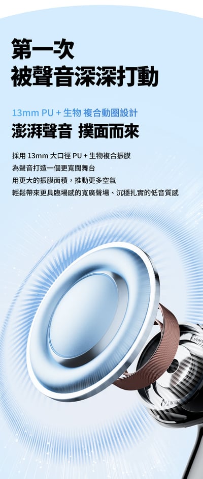 SOUNDPEATS Air6 HS 半入耳式藍牙耳機｜13mm 三磁複合動圈，日常聆聽輕鬆又有活力 🎧3