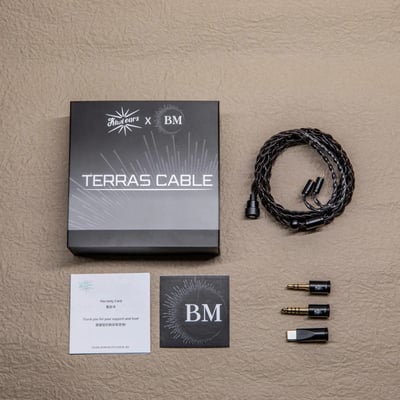 Kiwi Ears x B_Media Terras 泰拉斯 Black Edition｜4N 單晶銅模組化耳機升級線 2Pin CM 3.5 4.4 Type-C4