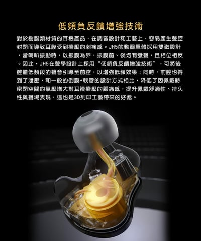 FiiO JH5 一圈四鐵 五單元 耳道式耳機 CM 0.78MM 可換線 入耳式10