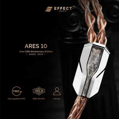 Effect Audio Ares 10 十週年紀念金銅合金升級線 26AWG ConX 4.4mm2