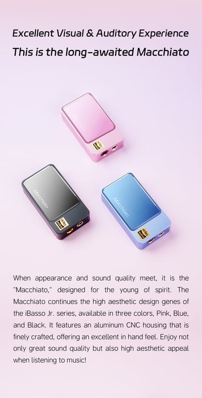 iBasso Jr. 瑪奇朵 Macchiato 隨身HiFi USB DAC 小尾巴｜雙CS43131旗艦DAC × 麥克風支援 × 8段PEQ調音神器6