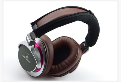 Audio-Technica ATH-MSR7 / MSR7b 專用頭梁保護套｜副廠微彈面料・減壓護頭・方便安裝 HP-MSR7HS-VP4
