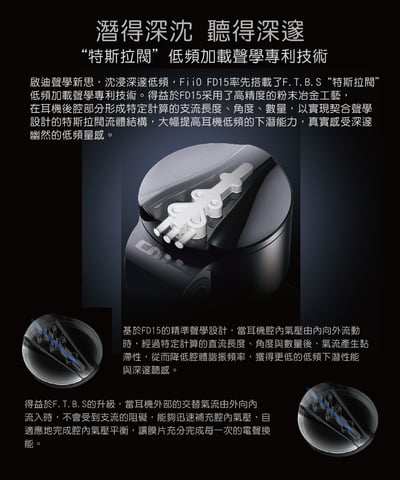 FiiO FD15 鋁鎂合金球頂振膜單動圈 MMCX 可換線耳機10