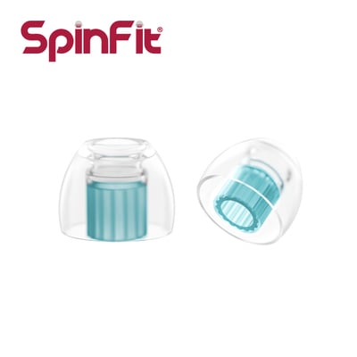 SpinFit W1矽膠耳塞 一對二入 , 雙層WAVE管芯12