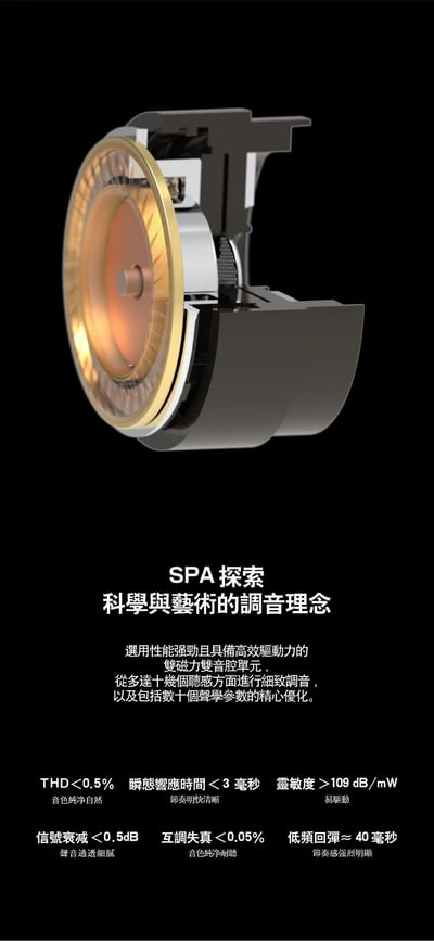麗弦 EarAcoustic 銀天使 SPA-Pro Ultra 雙磁路石墨烯動圈入耳式耳機｜通透細緻，讓人聲與樂器更自然展開12