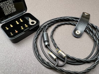 大力揚 Power Praise 闇 Dark 系列 5N單結晶無氧銅 耳道式耳機專用升級線10