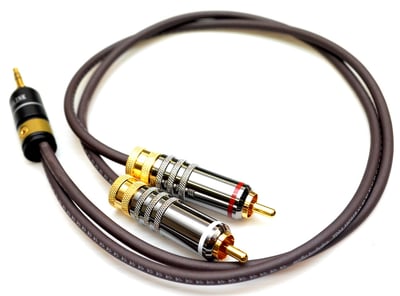 大力揚 Power Praise CAB129 維納斯Venus 系列 6N無氧銅鍍銀混編 立體3.5mm轉RCA轉接線5