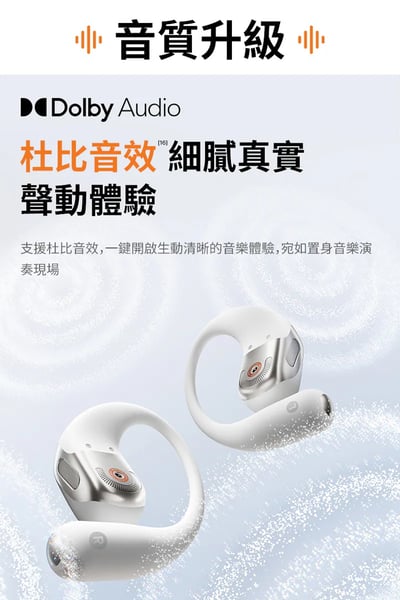 Shokz OpenFit 2+｜ T921 開放式藍牙耳機・無拘聽感再進化5