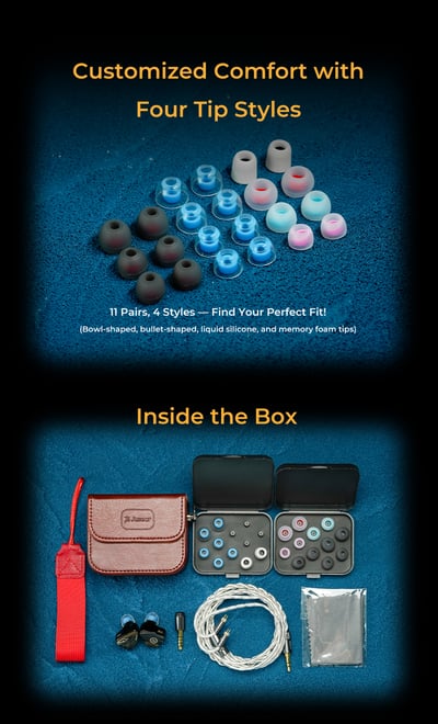 JUZEAR Harrier 冒險者 九單元混合架構 入耳式耳機 0.78雙針 可換插頭11