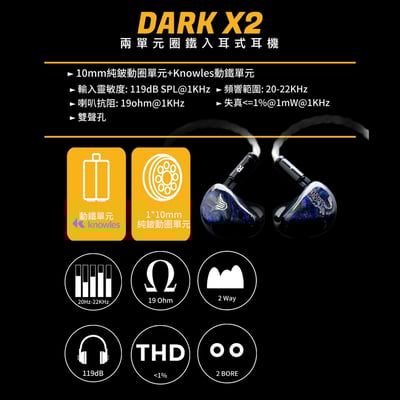 Panther Audio DARK X2 純鈹振膜圈鐵單元耳機3