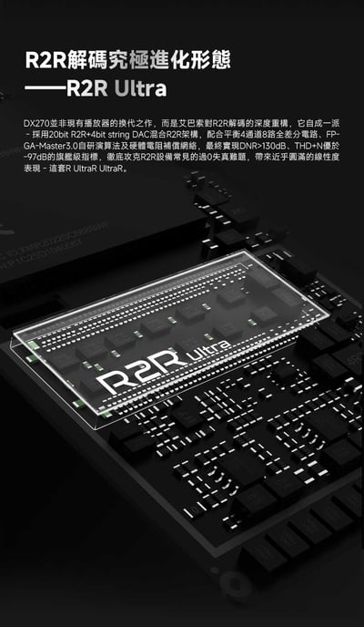 iBasso DX270 R2R Ultra 高解析音樂播放器 旗艦級線性與推力全面進化3