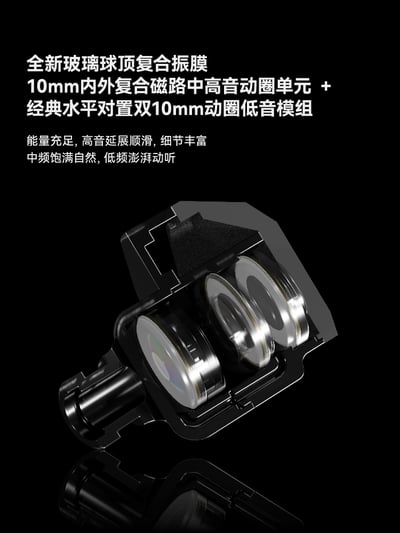 MOONDROP 水月雨 Harmon 和鳴 三動圈入耳式耳機｜堆疊聲學奇蹟，展現三圈協奏的極致實力3