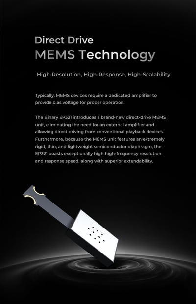 Binary EP321-MEMS 三混合六單元 MEMS 高解析入耳式耳機4