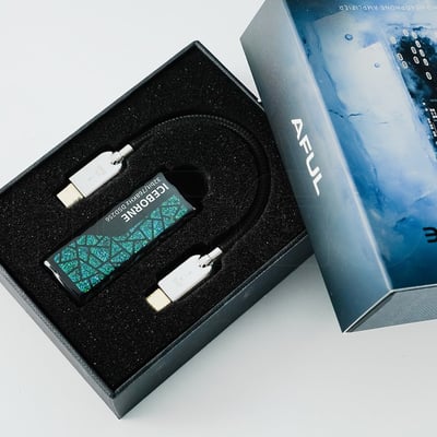 AFUL ICEBORNE 冰原 USB DAC 隨身耳擴 小尾巴｜雙 CS43198・3D 列印樹脂機身｜溫潤手感，細聽音樂的自然輪廓 🎧13
