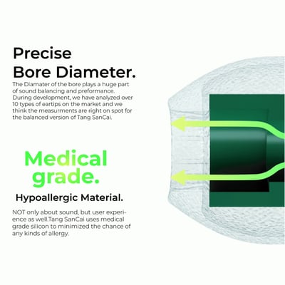 TANGZU 唐族 TANG SANCAI 唐三彩 (均衡型/大口徑)氣壓平衡耳塞 三對六入4