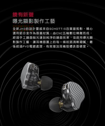 FiiO JH3 一圈兩鐵 三單體 可換線 耳道式耳機 入耳式 CM 0.78mm5