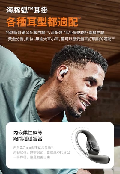 Shokz OpenFit 2+｜ T921 開放式藍牙耳機・無拘聽感再進化9