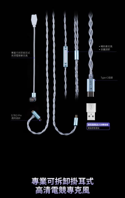 EPZ G30 Type-C 遊戲入耳式耳機 DAC調音架構 類比7.1環繞遊戲音效21